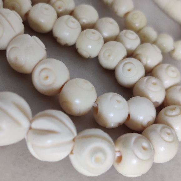 Vintage Vegetable Ivory Art Deco Necklace - Picture 15 of 16